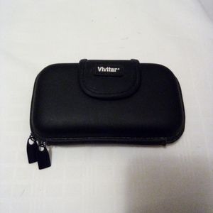 Vivitar Black Hard Shell Camcorder Video Camera Case Bag with zipper closure